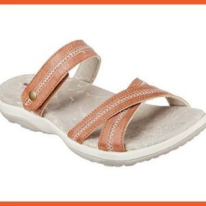 Skechers Reggae Slim Gone Light Sandal Tan 9 NEW